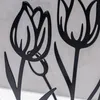 2er Set Metall Blume Tulpe Schwarz Beton Grau Draht Deko Produktbild-Vorschau 5