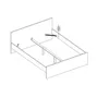 Lit Nada double pour matelas box 160x200 cm, noir mat. Voir les images du produit 15