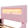 Flieks Polsterbett 90x200cm mit Led, Kinderbett Einzelbett Produktbild-Vorschau 12