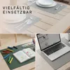 Platzset 6er Set Kunstleder abwaschbar, Wendbares Tischset Produktbild-Vorschau 8
