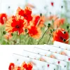 Set di 6 tovagliette lavabili con fiori di papavero estivi Anteprima dell’immagine prodotto 1