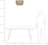 BELIANI Lampa sufitowa naturalna jutowy klosz czarna Podgląd zdjęcia produktu 8