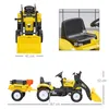 HOMCOM Trettraktor mit Anhänger, Tretfahrzeug mit Schaufel, Produktbild-Vorschau 3