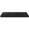 A black foldable mattress is shown laid out flat against a white background. Voir les images du produit