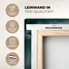MuchoWow® - Leinwandbilder - Weltkarte - Schwarz und weiß, Produktbild-Vorschau 3