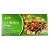 A product shot of a chocolate bar box with nuts. Náhľad obrázku produktu