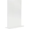 Securit Tischaufsteller Acrylic DIN A5 hoch gerade glasklar Produktbild-Vorschau 3