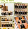 A collage of images showing spice jars in different storage configurations. Produktbild-Vorschau