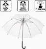 Automatik Stock-Regenschirm transparent 88cm Stockschirm Produktbild-Vorschau 3