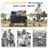 SUNULA Bollerwagen Faltbar Tragkraft 120 KG Handwagen mit Produktbild-Vorschau 3