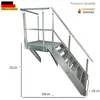 Podesttreppe Wangen- Stahltreppe 7 Stufen Höhe 133cmmit Produktbild-Vorschau 1