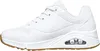 A side view of a white Skechers sneaker with a gum sole. Anteprima dell’immagine prodotto