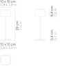 Zafferano Ofelia Pro Corten LED-Tischleuchte, Produktbild-Vorschau 4