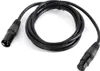 10 ks kabel DMX 2m signální kabel mikrofonní kabel černý Náhled obrázku produktu 1