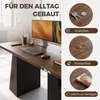 HOMCOM Schreibtisch 140 cm, Computertisch mit 4 offenen Produktbild-Vorschau 7
