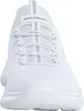 A close-up, front-facing view of a white Skechers sneaker. Produktbild-Vorschau