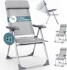 CASARIA 4er Set Aluminium Garten- & Campingstuhl, Produktbild-Vorschau 8