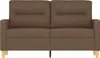vidaXL 2-Sitzer-Sofa Braun 120 cm Stoff Produktbild-Vorschau 3