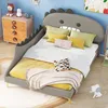 A child's bedroom with a dinosaur-themed bed. Produktbild-Vorschau