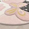 Paco Home Kinder Teppich Kinderzimmer Schmetterlinge Karo Produktbild-Vorschau 2