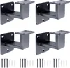 Four black handrail brackets and screws are arranged in a grid on a white background. Náhľad obrázku produktu