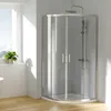 Heilmetz Duschkabine 90x90x195 cm Viertelkreis Runddusche Produktbild-Vorschau 1