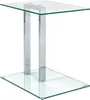 HAKU Beistelltisch chrom - Metall, Sicherheitsglas 8 mm, Produktbild-Vorschau 1