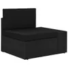 vidaXL 3-tlg. Garten-Lounge-Set Poly Rattan Schwarz Produktbild-Vorschau 4