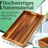 HEIMWERT Tablett AKAZIE Serviertablett Bambus Holz - Produktbild-Vorschau 3