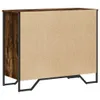 vidaXL Komoda kouřový dub 91x35,5x74,5 cm materiál na bázi Náhled obrázku produktu 6