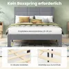 Rám postele COSTWAY pro matraci 200x140 cm, čalouněný rám Náhled obrázku produktu 5