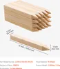 A stack of wooden stakes and one stake shown individually with dimensions indicated. Náhled obrázku produktu