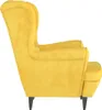 Fauteuil fluweel mosterdgeel Productafbeelding-voorbeeld 4