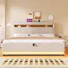 Merax Polsterbett 180x200 cm, Doppelbett mit USB Typ-C Produktbild-Vorschau 3