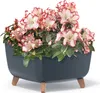 A square planter with flowers in it, set against a white background. Náhled obrázku produktu