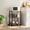 Stolik pod drukarkę MAHANCRIS z kółkami i stacją ładującą Podgląd zdjęcia produktu 6