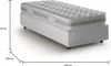 Einzelbett Dmeol, Containerbett mit Stoffbespannung, 100%  Produktbild-Vorschau 3