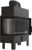 Kamin KRATKI FLOKI L Links 12kW Ø200 Schwarz mit Produktbild-Vorschau 2