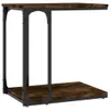 vidaXL Bočný stolík Smoked Oak 50x35x52 cm odvodený výrobok Náhľad obrázku produktu 1