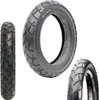 Three views of a black bicycle tire on a white background. Anteprima dell’immagine prodotto