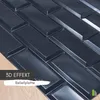 3D-Wandpaneele PVC | Ziegeloptik | Schwarz Ziegel - 1 Produktbild-Vorschau 3
