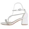 VAN HILL Damen Riemchensandaletten Sandaletten Strass Party Produktbild-Vorschau 2