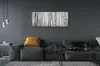 Glasbilder 125x50 Wandkunst Schwarze und weiße Birke Produktbild-Vorschau 4