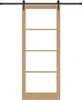 Porte coulissante vidaXL, 93 x 232 cm, en bois massif de Voir les images du produit 4