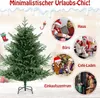 A Christmas tree is shown with several circular images depicting different settings where the tree could be used, such as a home, office, cafe, and shopping center. Anteprima dell’immagine prodotto