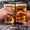 Funke & Brand 50x Bierdeckel Totenkopf mit Rosen - Produktbild-Vorschau 4