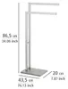 WENKO Handtuch Ständer Halter Stange Freistehend Edelstahl Produktbild-Vorschau 6