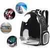 A collage of images showing a pet backpack and various scenarios where it could be used. Voir les images du produit
