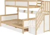 Kinder-Etagenbett mit Rollbett, Stauraumtreppe, Fallschutz, Produktbild-Vorschau 18