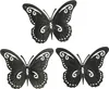 3 papillons en métal, 24x19 cm, décoration murale, Voir les images du produit 4